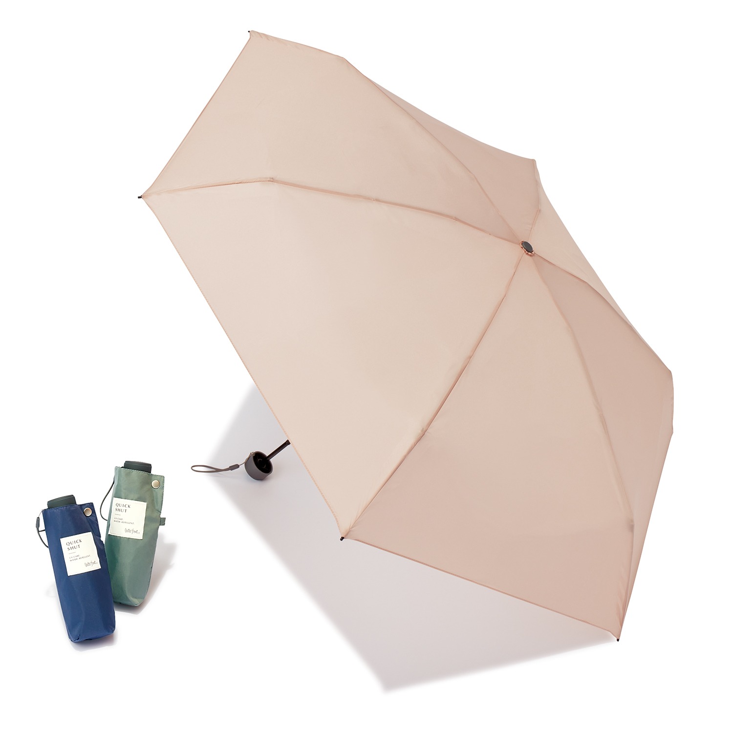 ウォーターフロント “クイックシャット ポケミニ” たたむの簡単ミニサイズ 折りたたみ傘