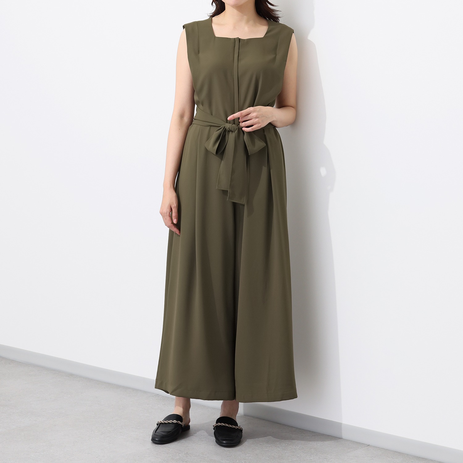 イロプライム バックサテンジョーゼット オールインワン