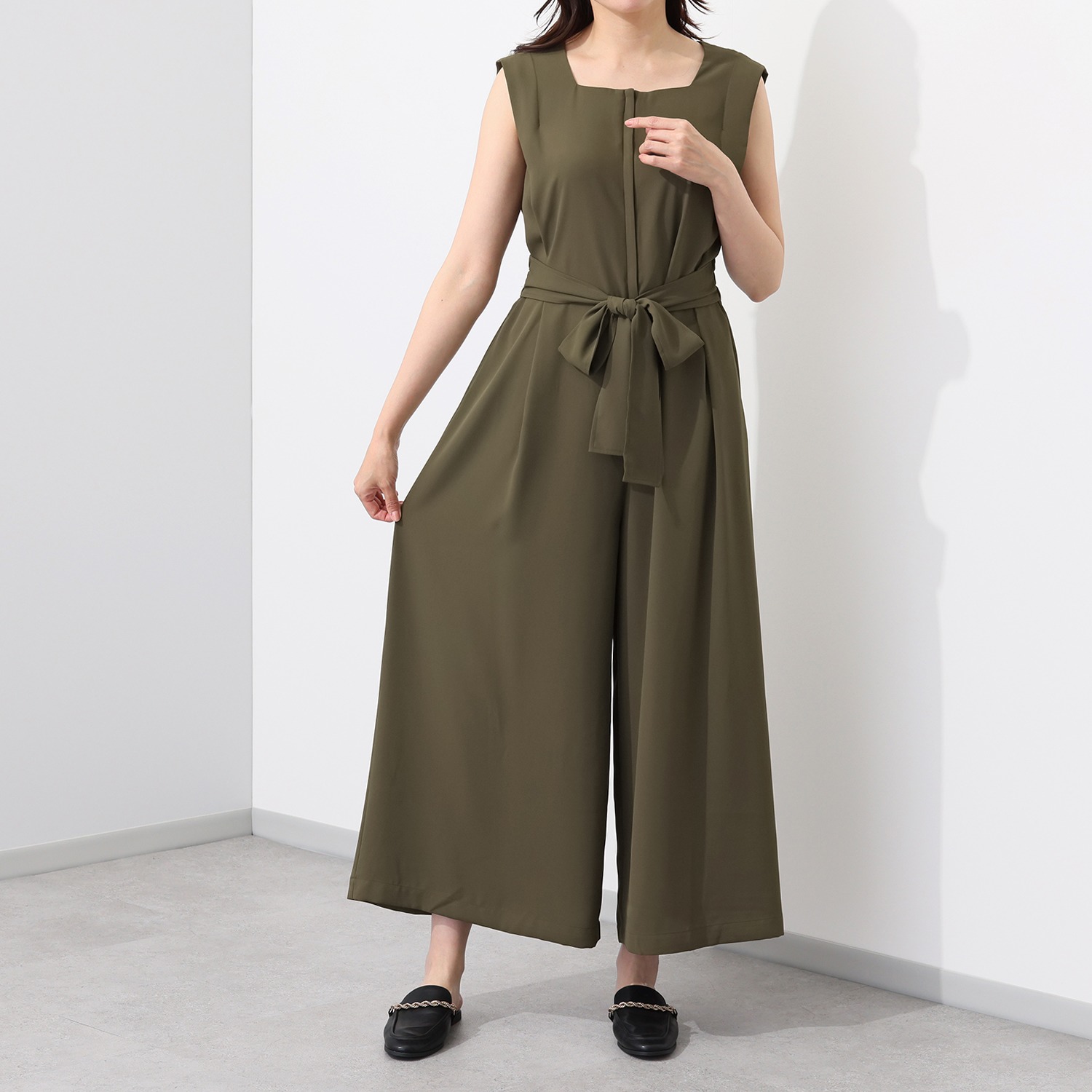 イロプライム バックサテンジョーゼット オールインワン