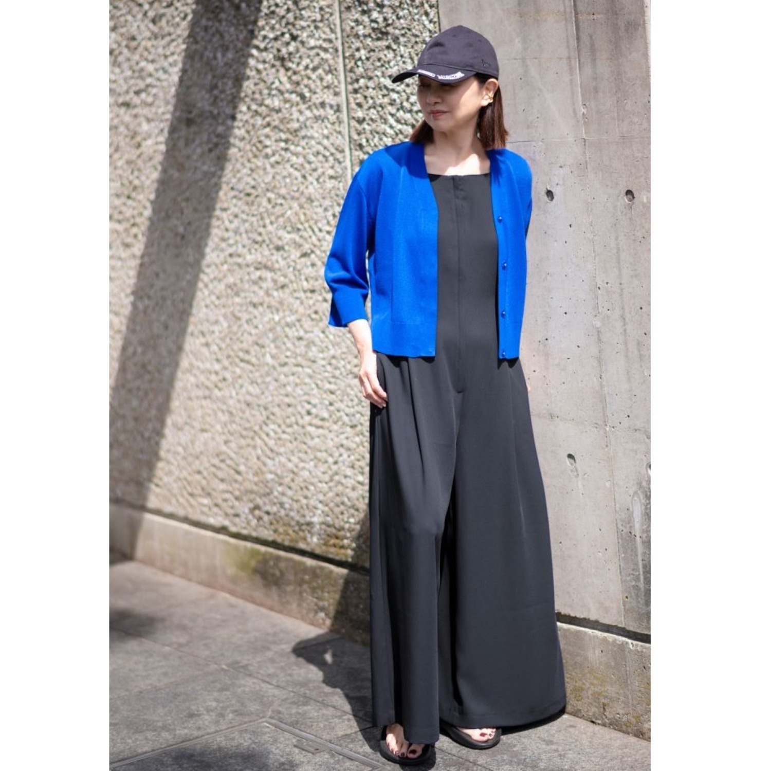 イロプライム バックサテンジョーゼット オールインワン