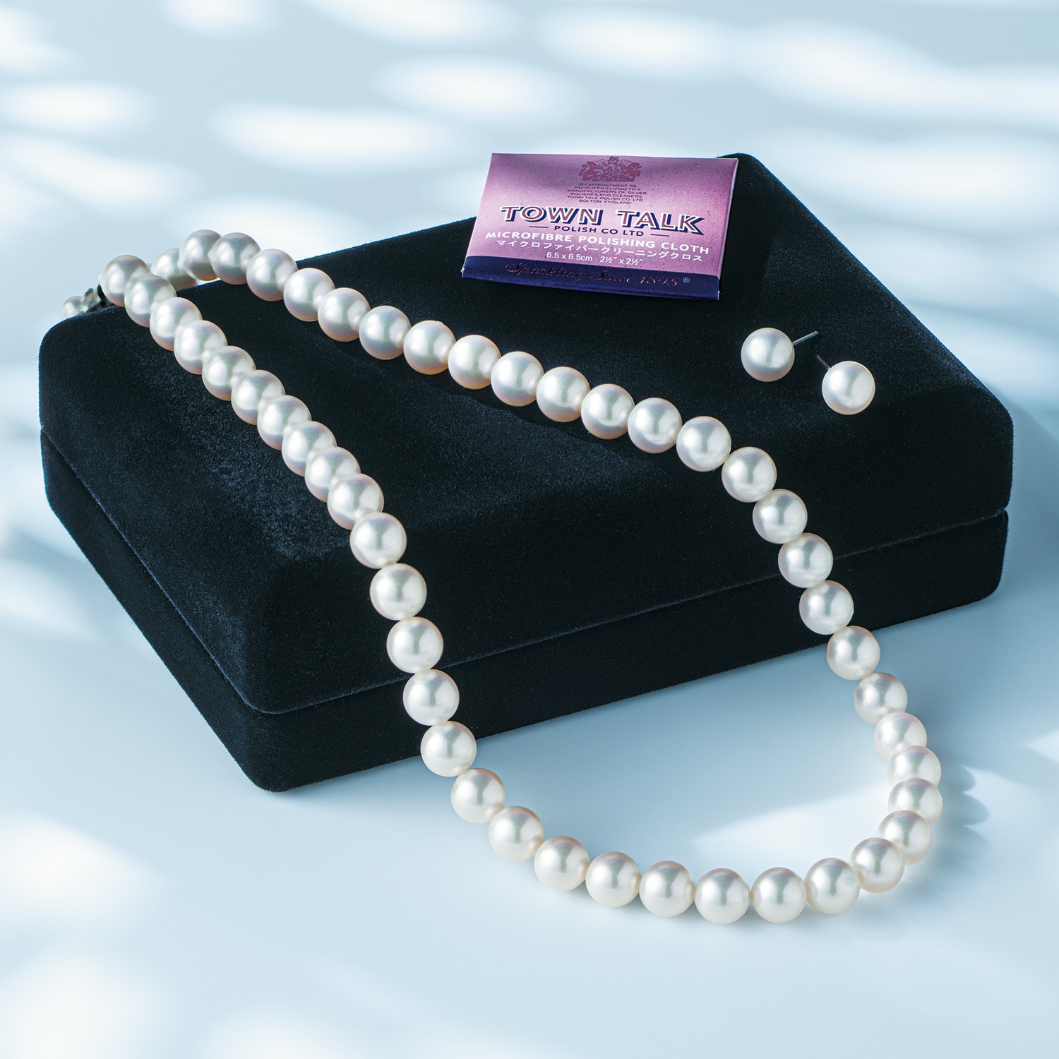 プレミアムパール 泉州の職人技 貝パールネックレス＆ イヤリング／ピアスセット