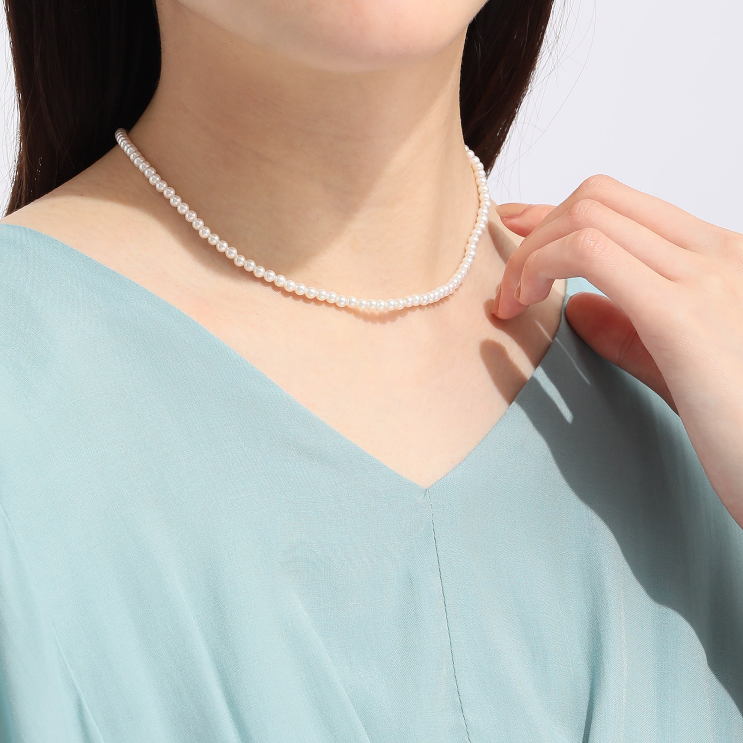 プレミアムパール 泉州の職人技 ベビー貝パール チョーカータイプ ネックレス