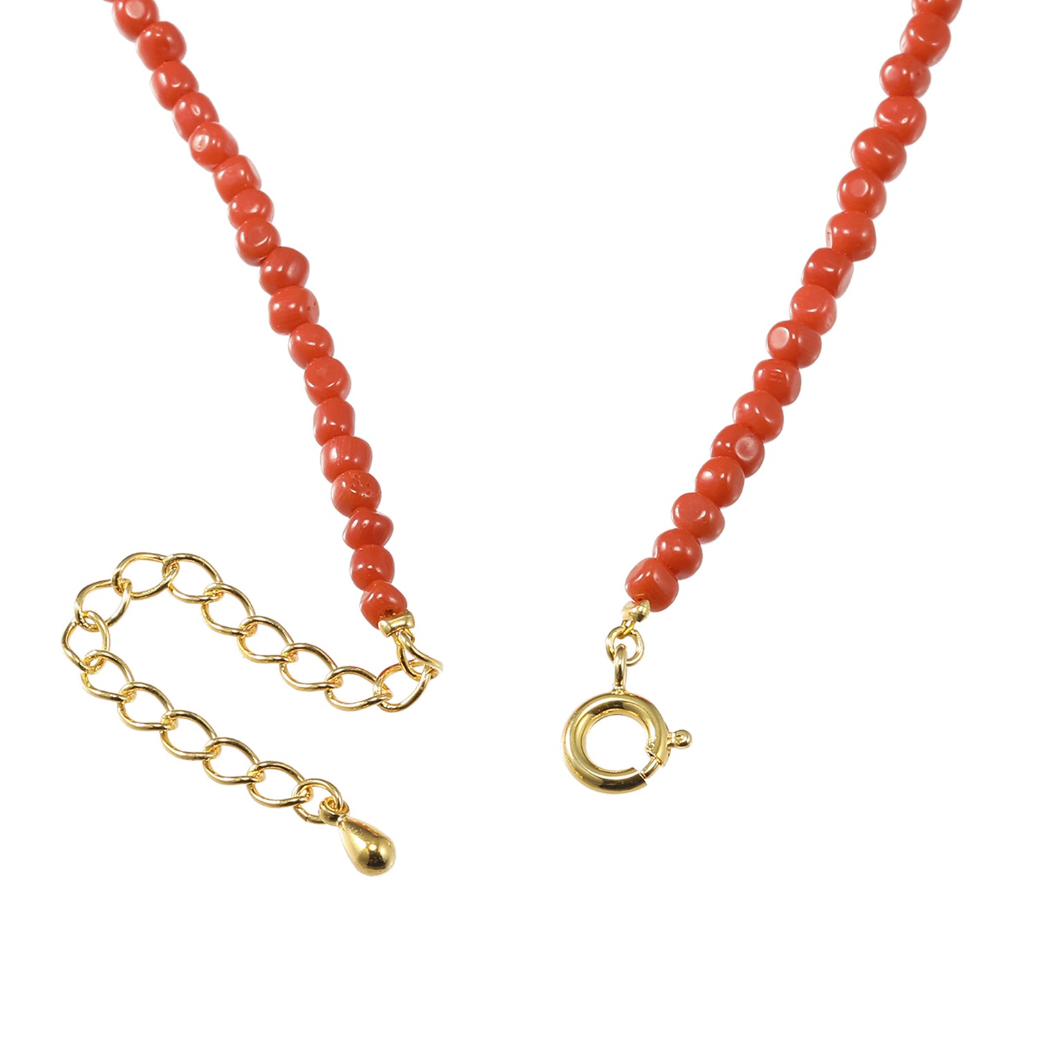 珠里 サンゴ バロックネックレス