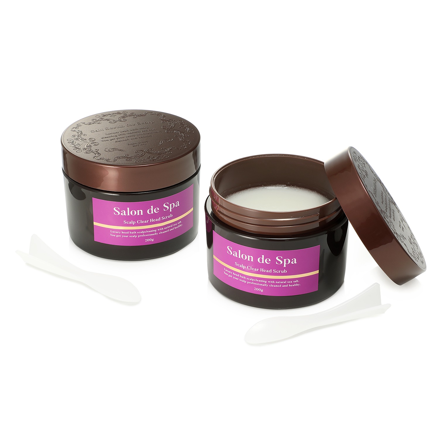 サロンドスパ 泡立つヘアスクラブで 頭皮をすっきり洗い上げる スカルプクリア ヘッドスクラブ 2個セット コスメ ヘアケア スカルプケア／育毛