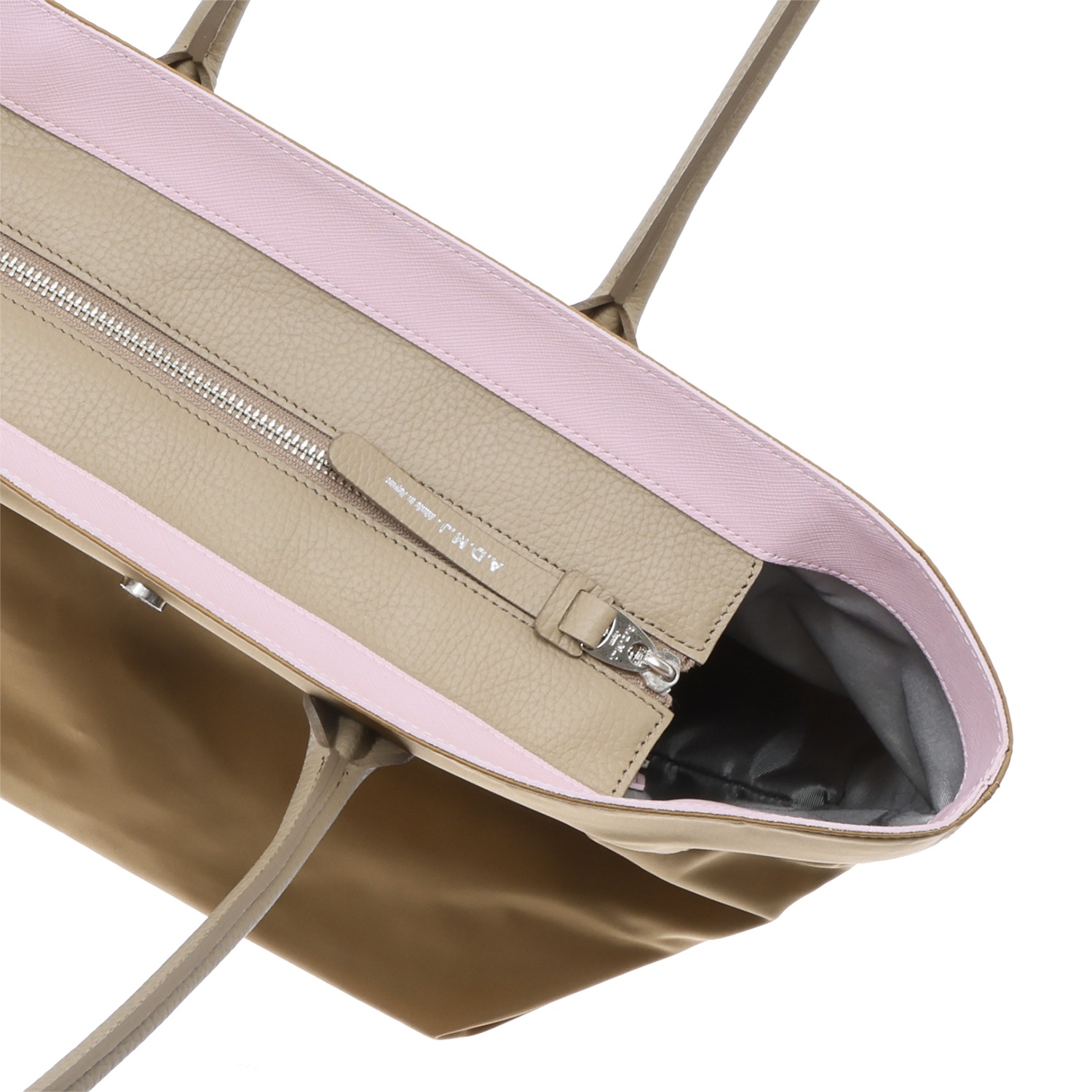 エーディーエムジェイ イタリアンファブリック クリスタルガラス ソーイング トートバッグ