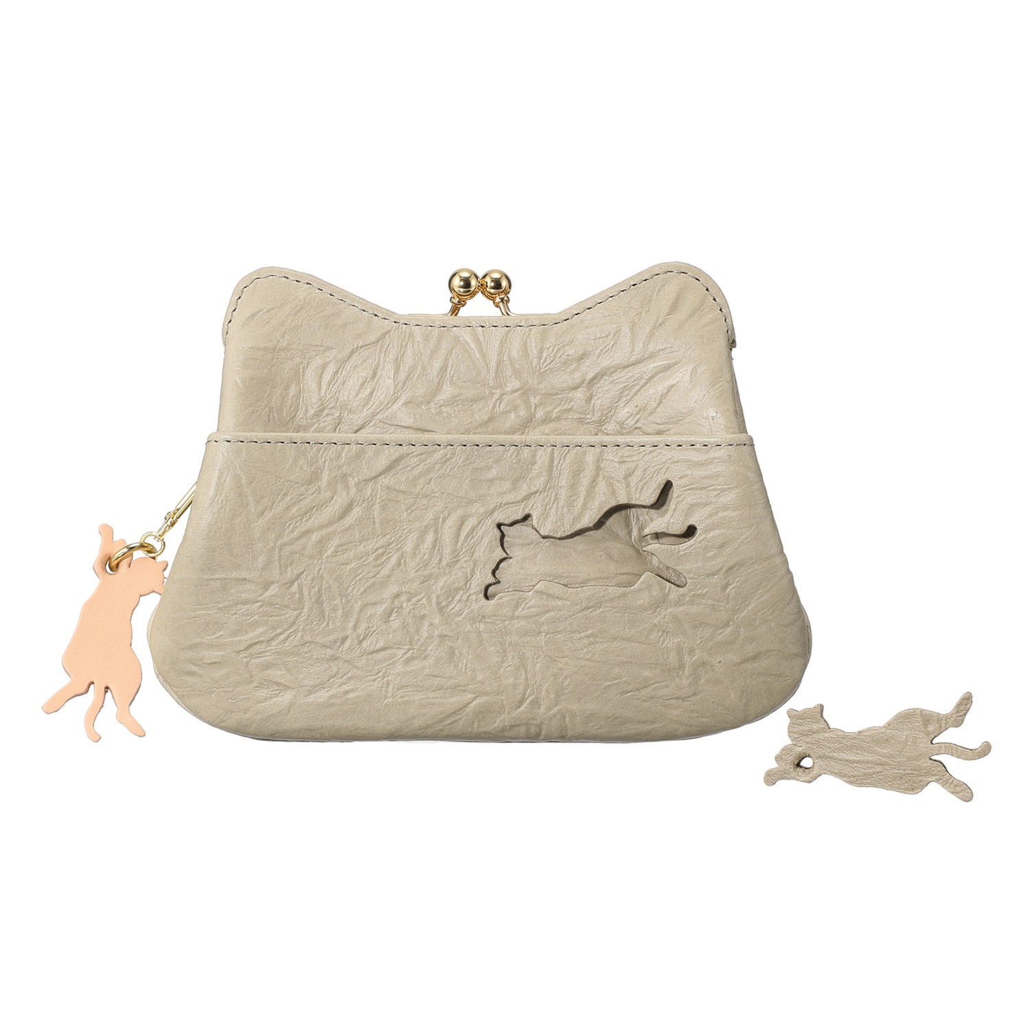 アオネコ マグネット＆がま口ミニウォレット ＜保護ネコ寄付チケット ９００円分付＞