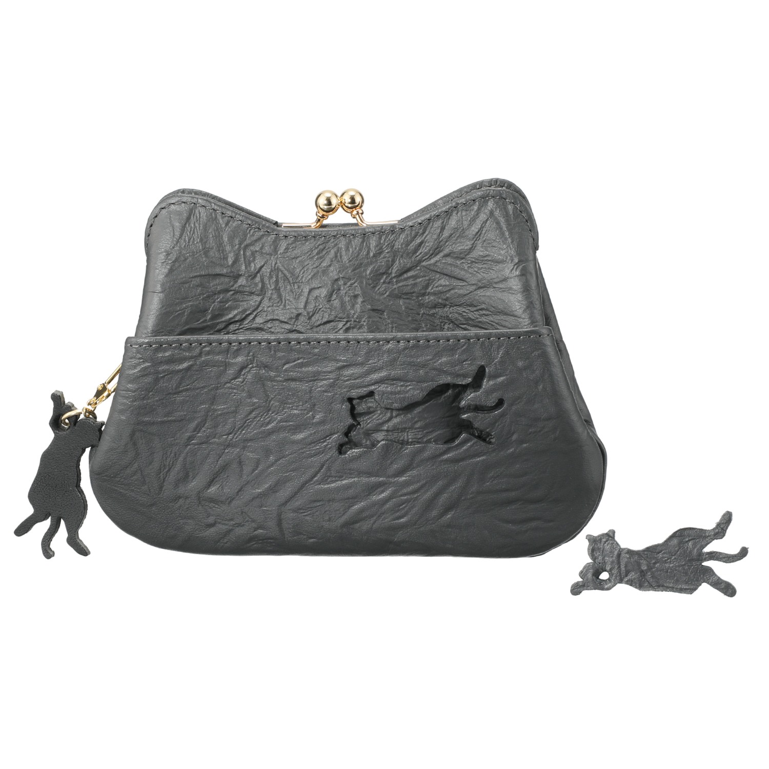 アオネコ マグネット＆がま口ミニウォレット ＜保護ネコ寄付チケット ９００円分付＞