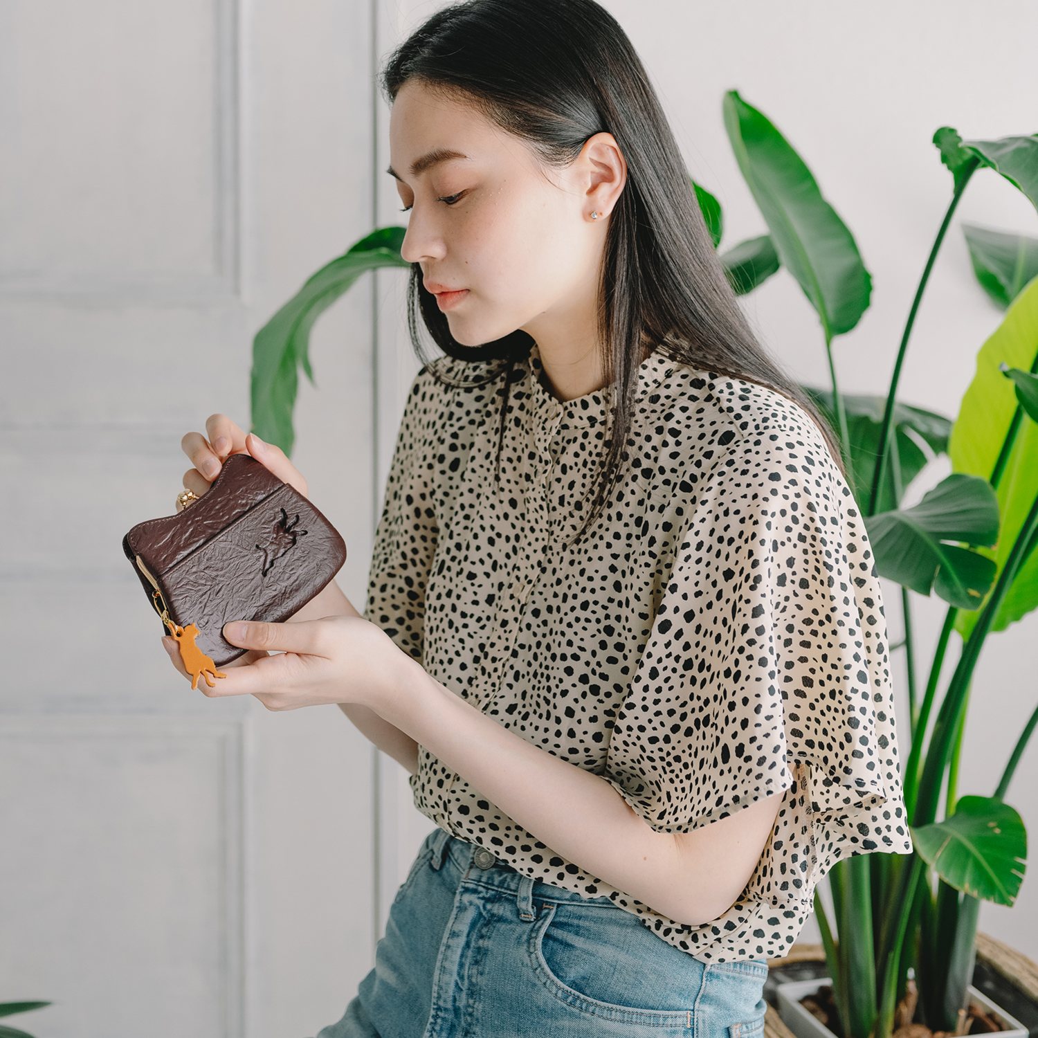 アオネコ マグネット＆がま口ミニウォレット ＜保護ネコ寄付チケット ９００円分付＞