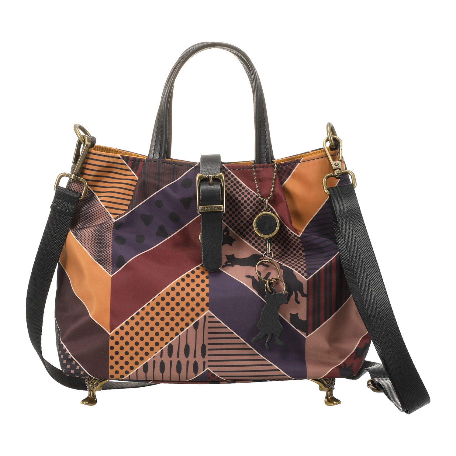 アオネコ ネコ足 ２ウェイ ミニショルダーバッグ ＜保護ネコ寄付チケット ９００円分付＞