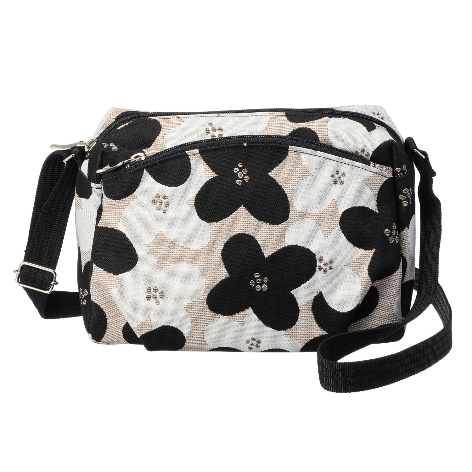 フクロモノ ＜日本製＞ 尾州織 ハナミズキ柄 ショルダーバッグ 