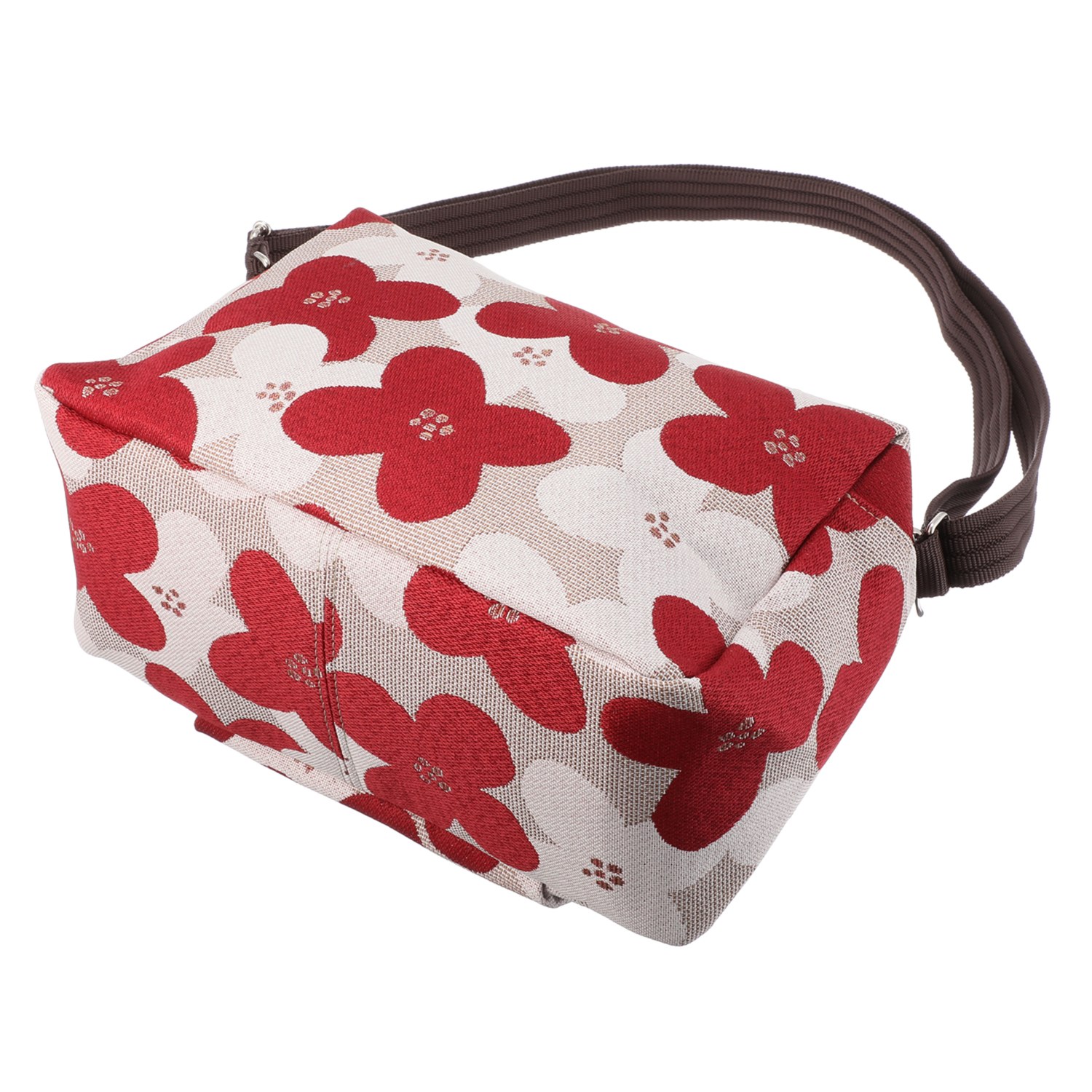 フクロモノ ＜日本製＞ 尾州織 ハナミズキ柄 ショルダーバッグ 