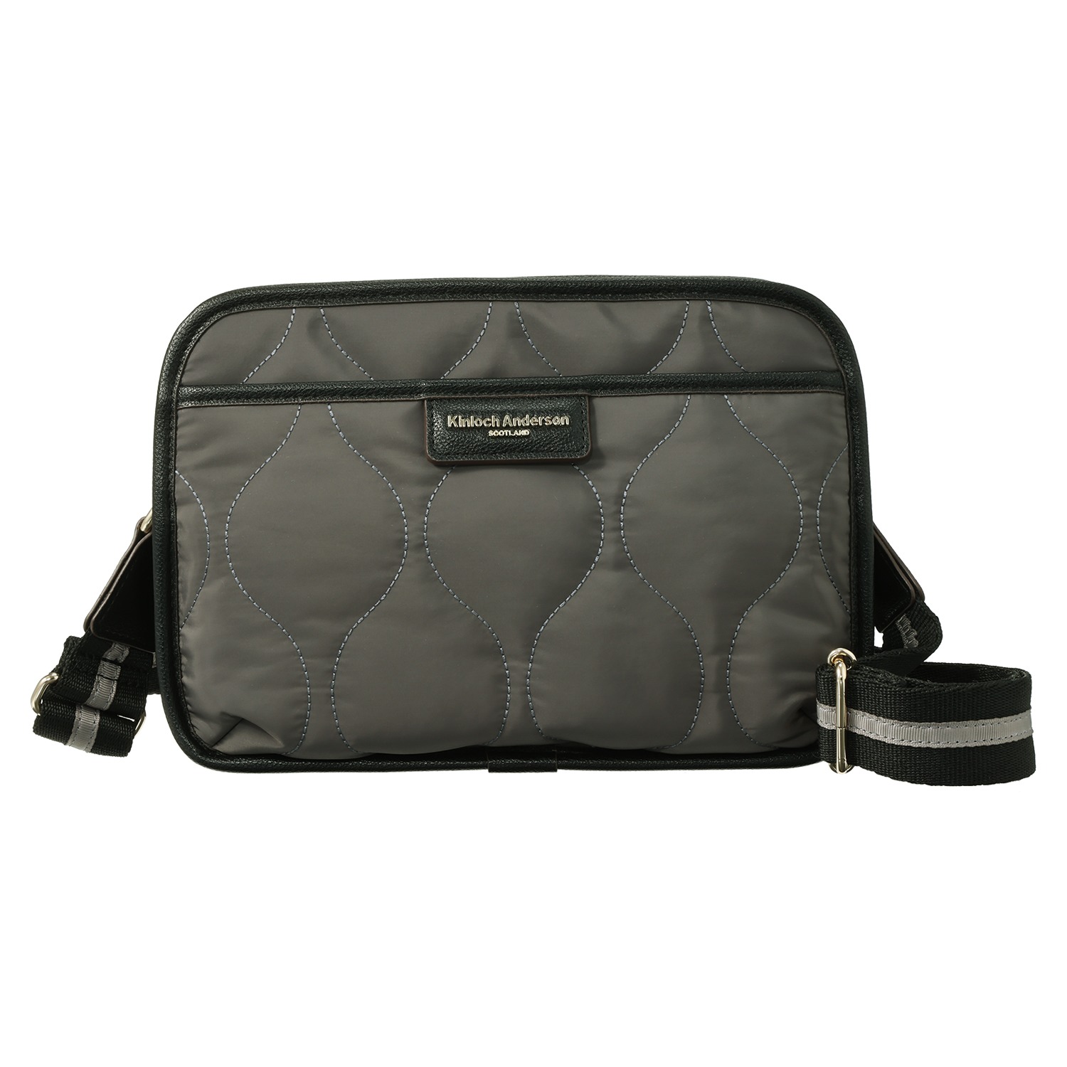 キンロックアンダーソン オニオンキルティング タータンチェックコンビ ボックスショルダーバッグ