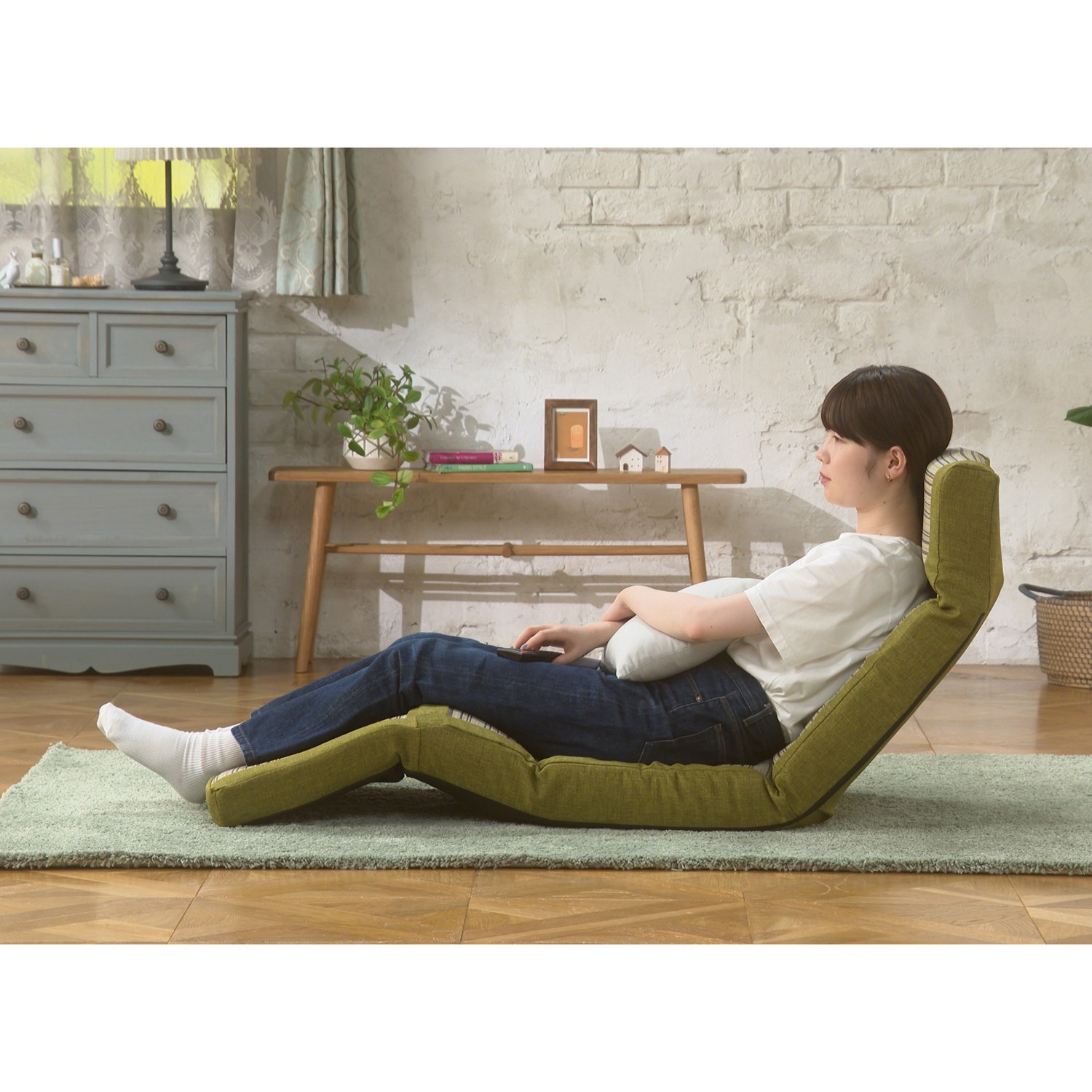 わごこち お好みの姿勢でくつろげる さらっと快適 い草カバー付 リクライニング座椅子