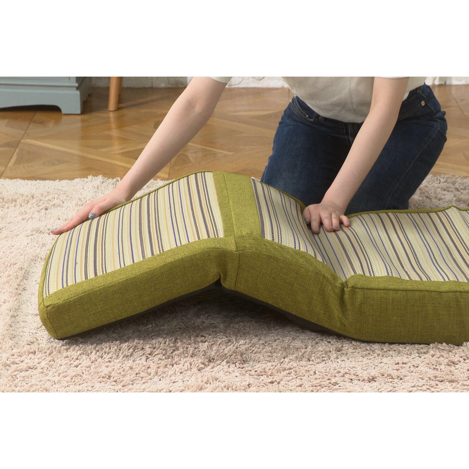 わごこち お好みの姿勢でくつろげる さらっと快適 い草カバー付 リクライニング座椅子