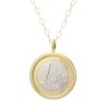 ワールドコインズ イタリアコイン １ユーロデザイン チェーンネックレス