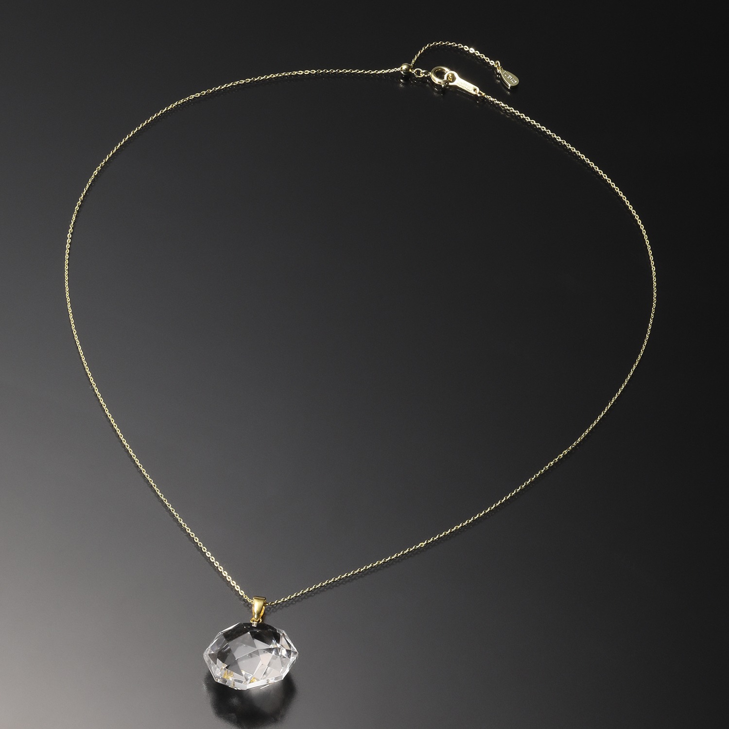 貴煌 天然水晶 オクタゴンカット ペンダント