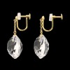 貴煌 天然水晶 オクタゴンカット イヤリング