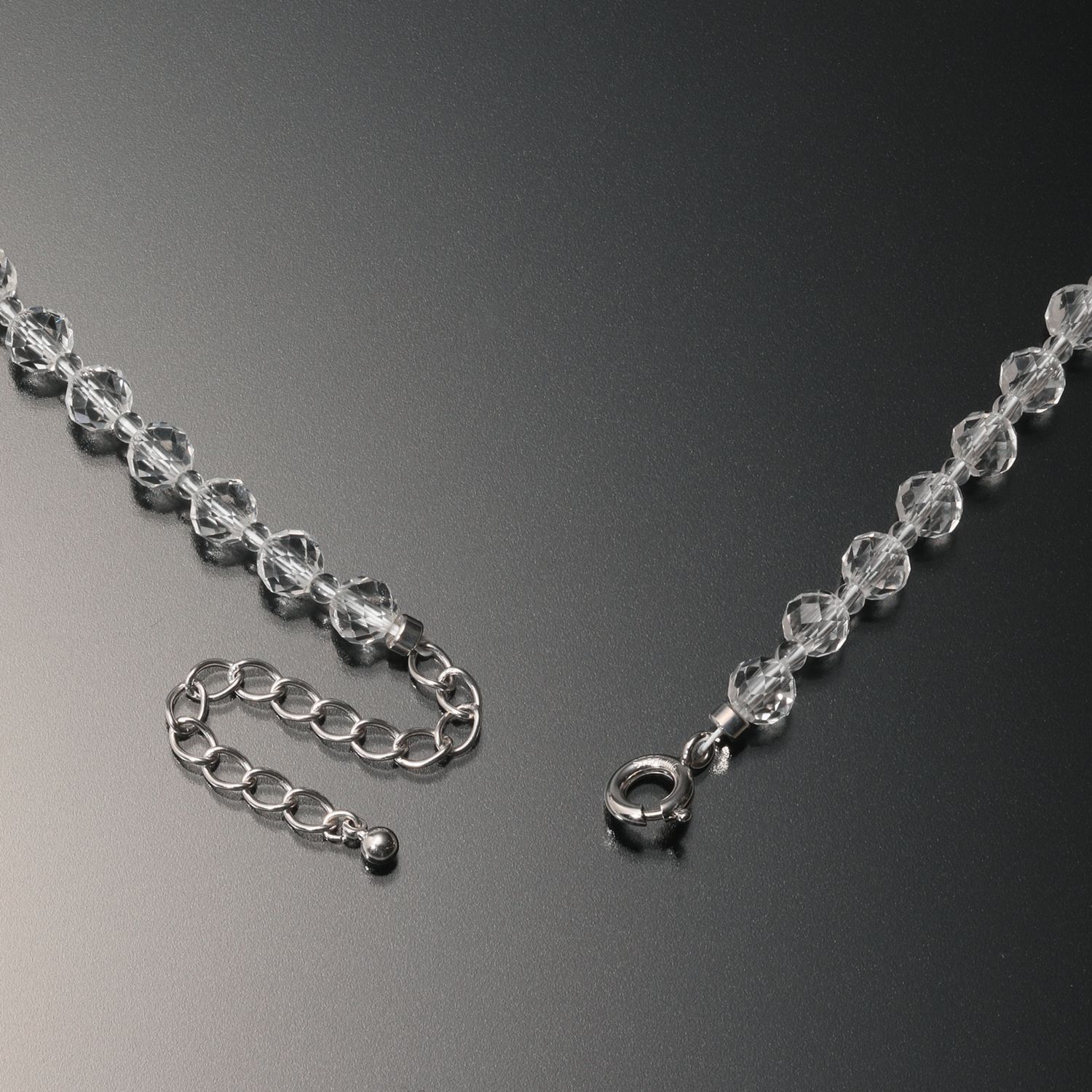 貴煌 天然水晶＆グリーンクォーツ＆レモンクォーツ デザインネックレス