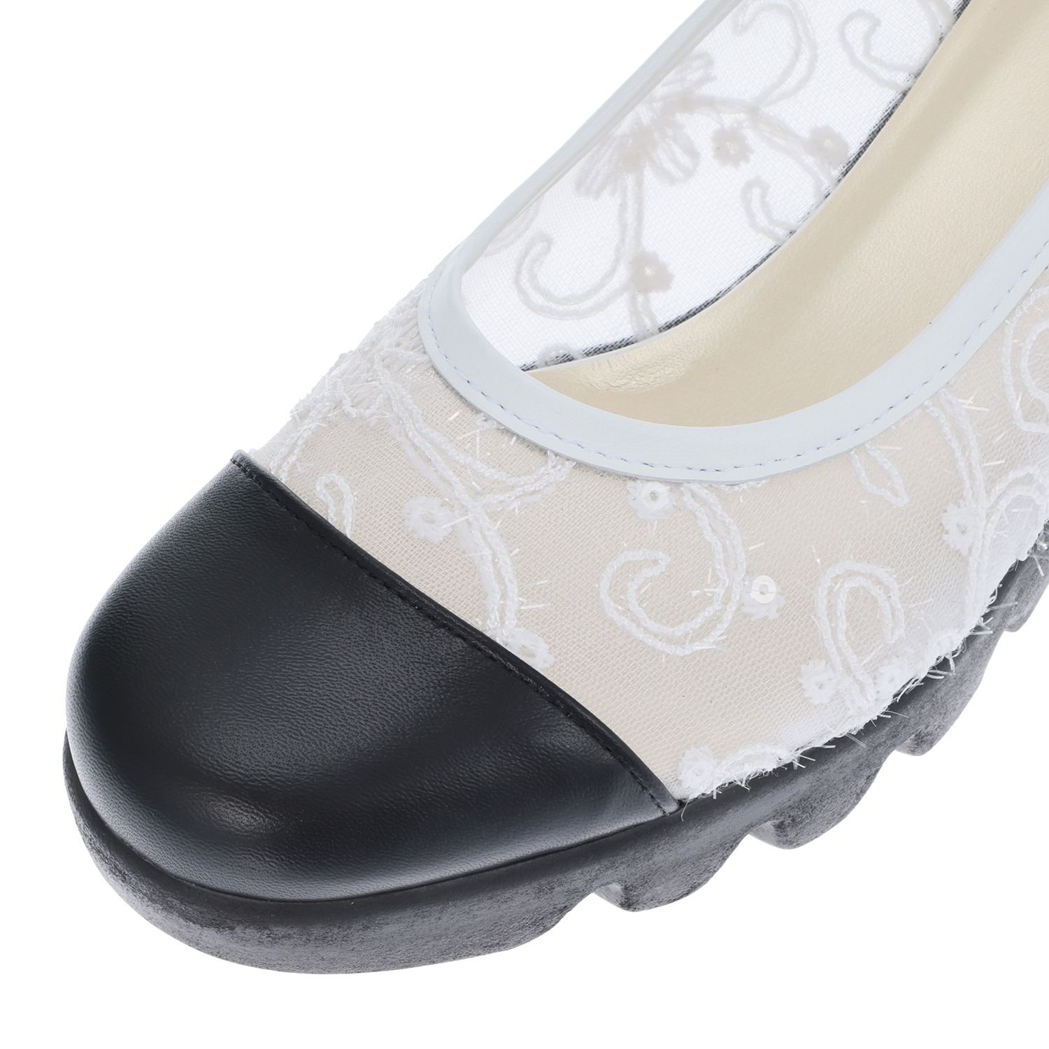 ヒルズアヴェニュー ＜日本製＞ チュール ウェーブソールパンプス