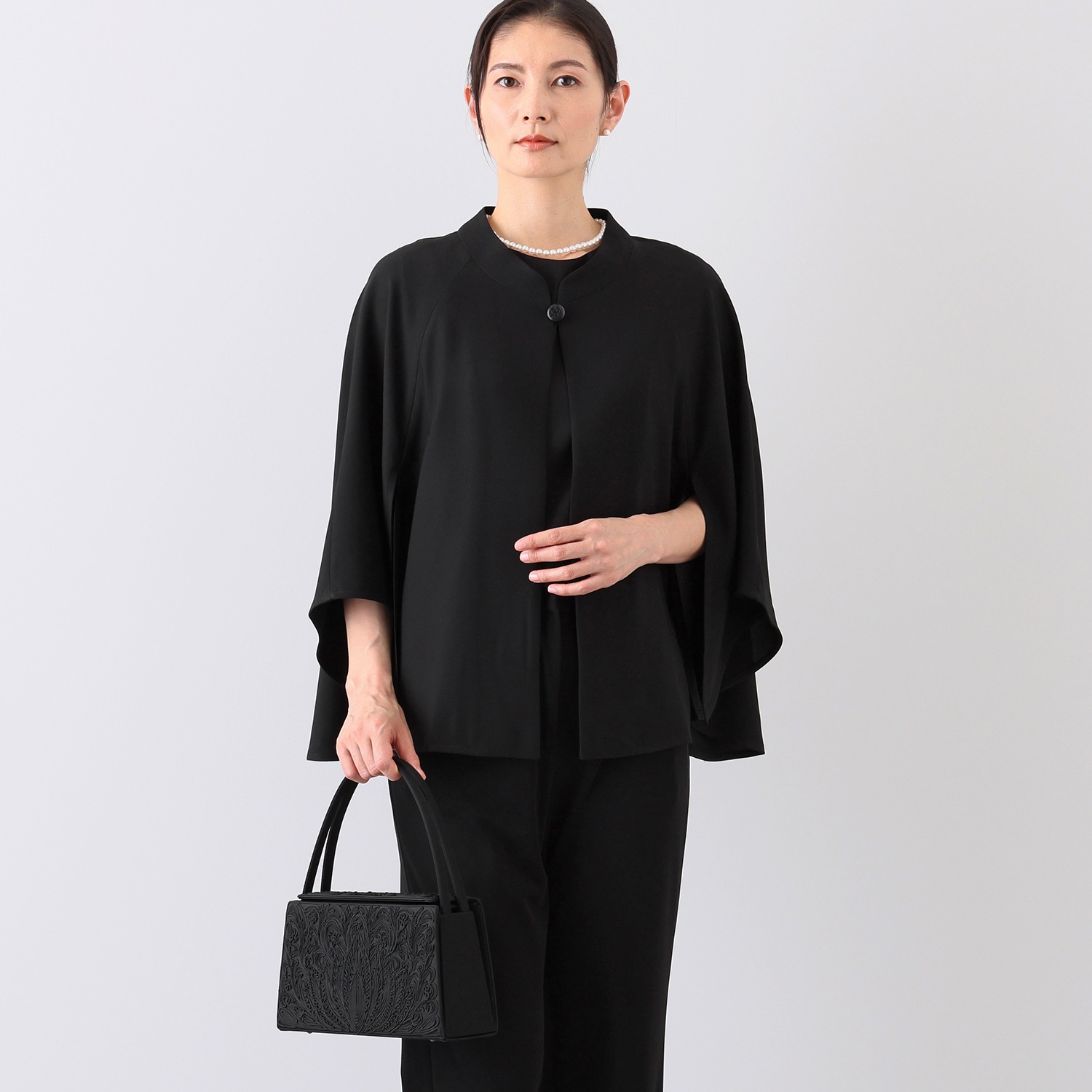 岩佐 コード刺しゅう インナーマグネット フォーマルバッグ