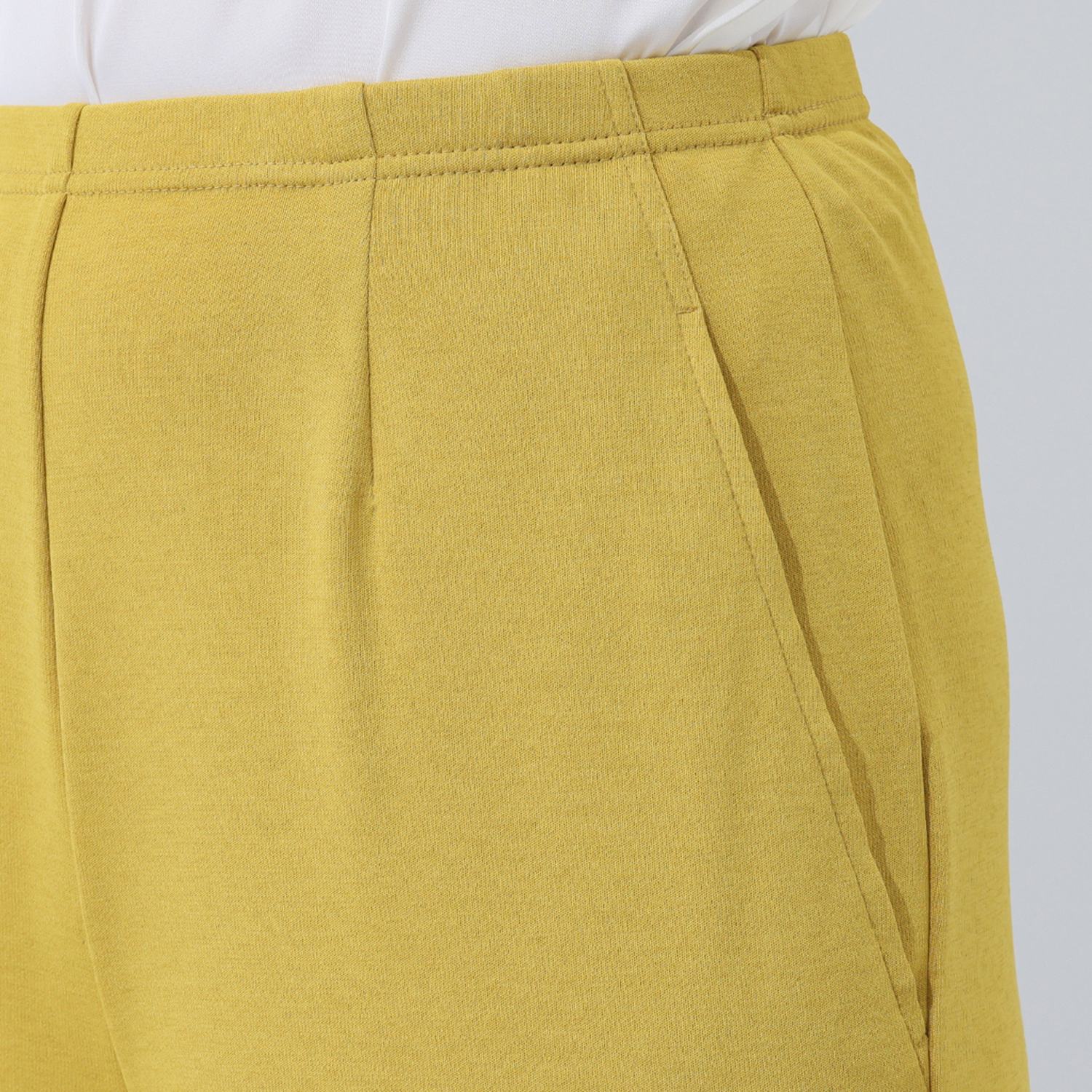 ピーツー ふんわりサラッと冷感 フレアークロップトパンツ