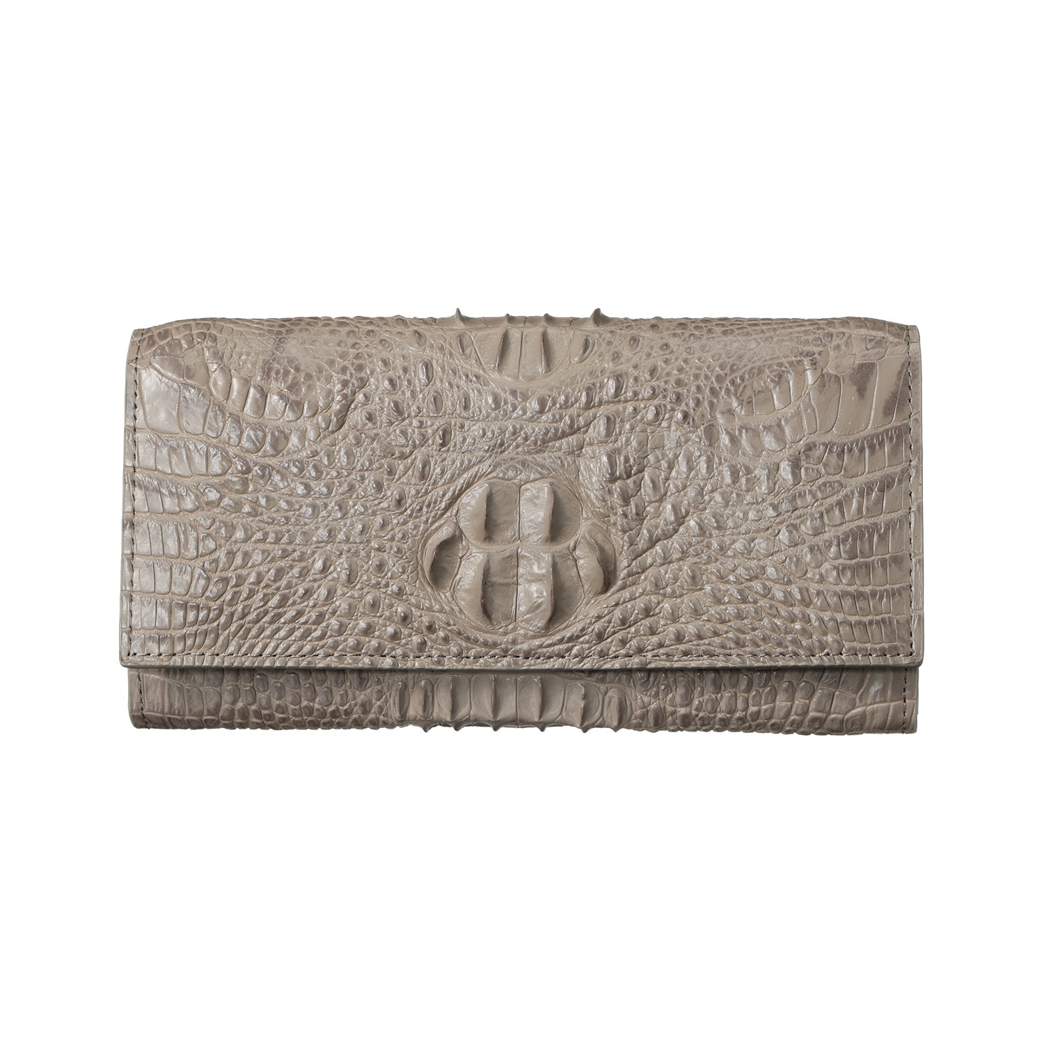 リアマッサ クロコダイル クラウン付長財布