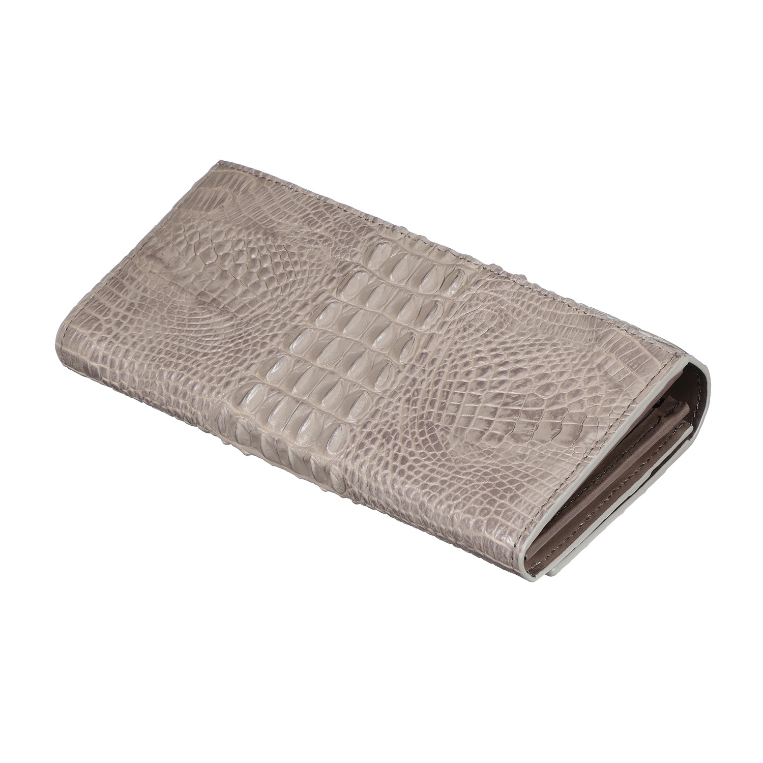 リアマッサ クロコダイル クラウン付長財布