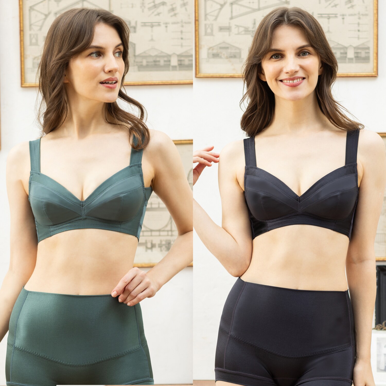 美人工房 バストスッキリ！ ノンワイヤーブラジャー ２枚セット