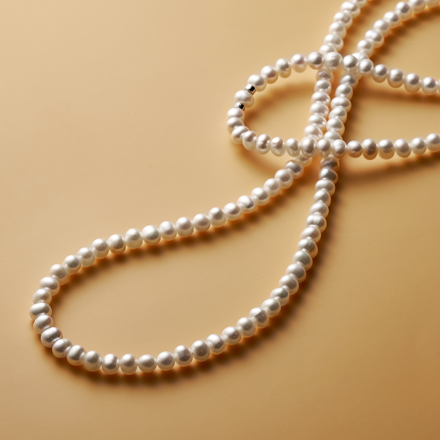 淡水パール ロングネックレス