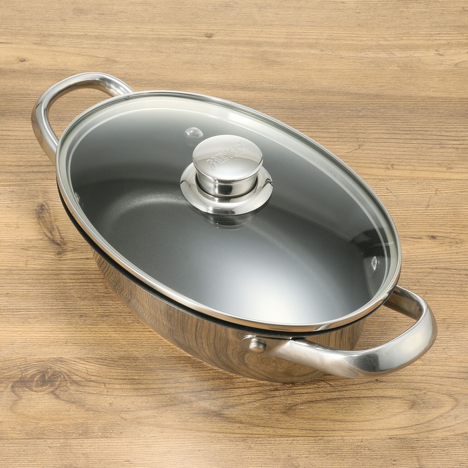 マイヤー 出来立てをそのまま食卓へ 収納性や機能性も 兼ね備えた スリムパン ＜２５ｃｍ＞