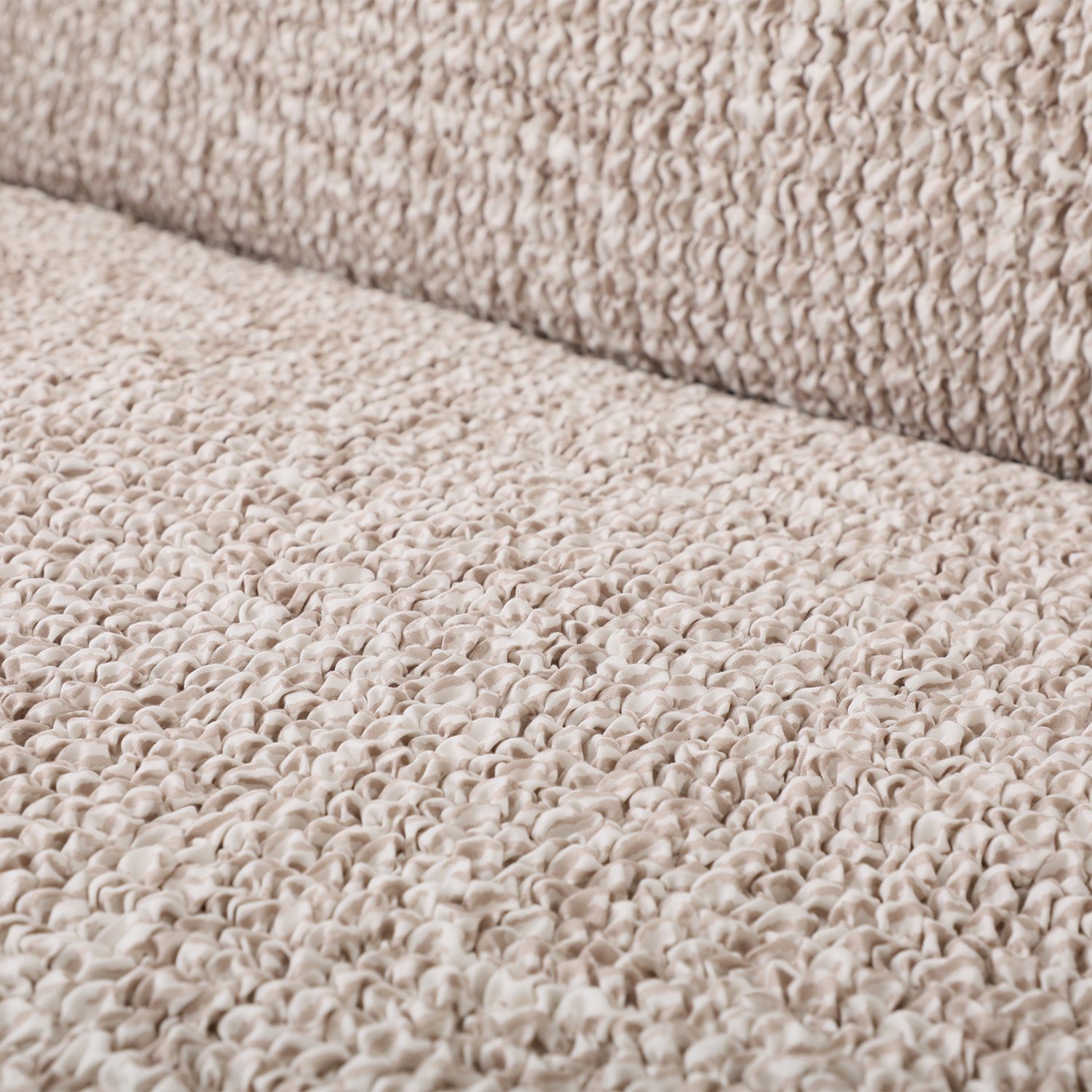 イタリア製 手触りなめらか マイクロファイバー シャーリングソファカバー 肘付きタイプ ＜２人掛け＞