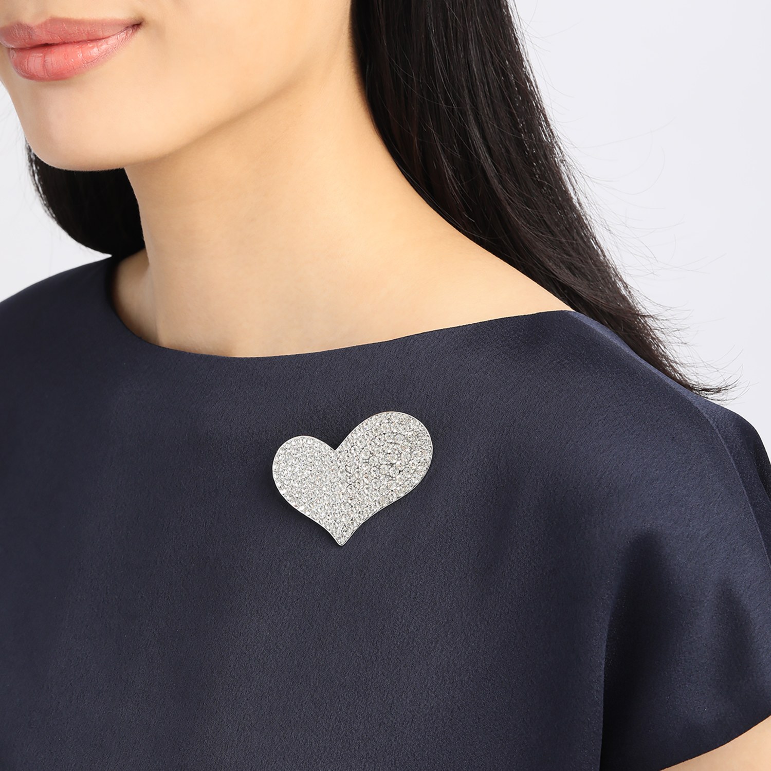 エアリーフェアリー キラキラキュートな ハートモティーフ ブローチ