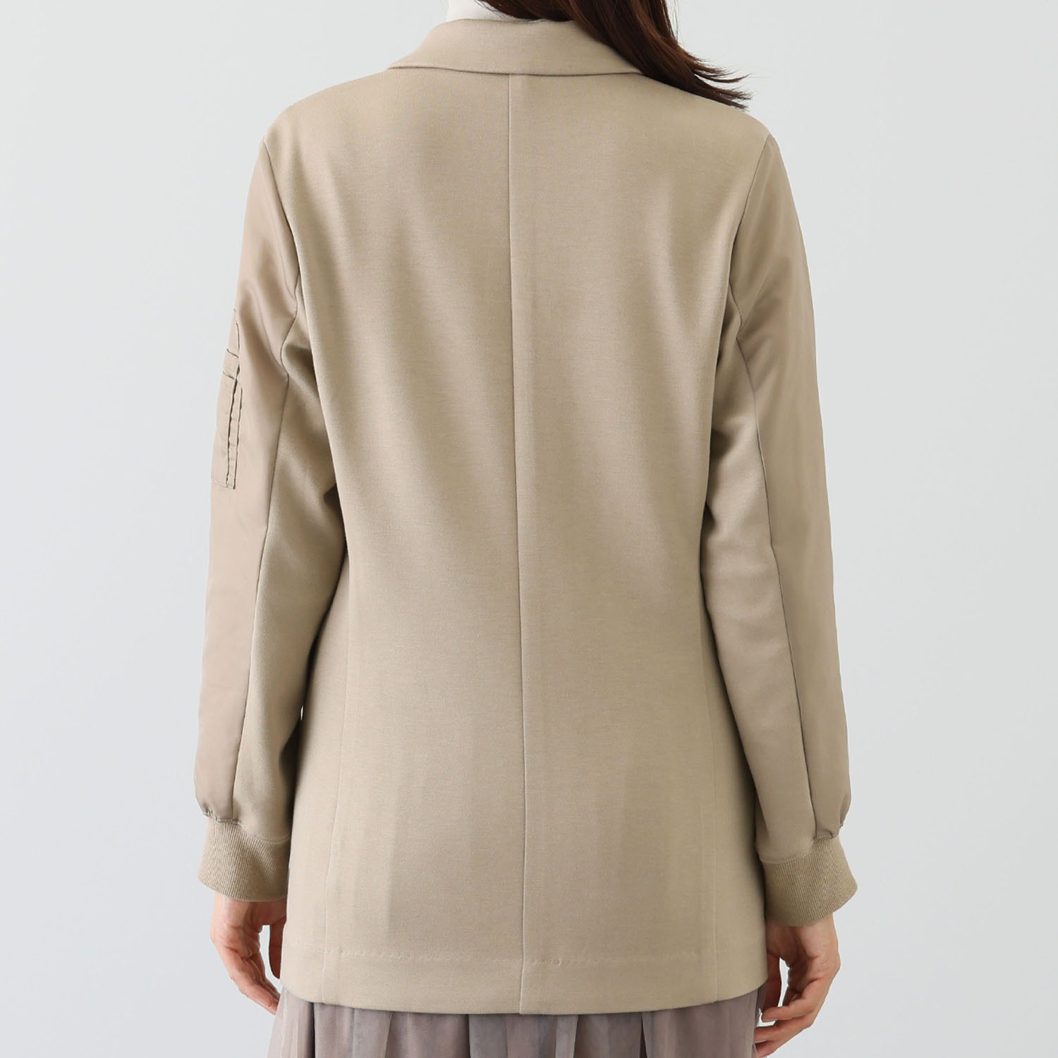 エムズ　スタイル ソフトスムース ミリタリー切替 ダブルジャケット