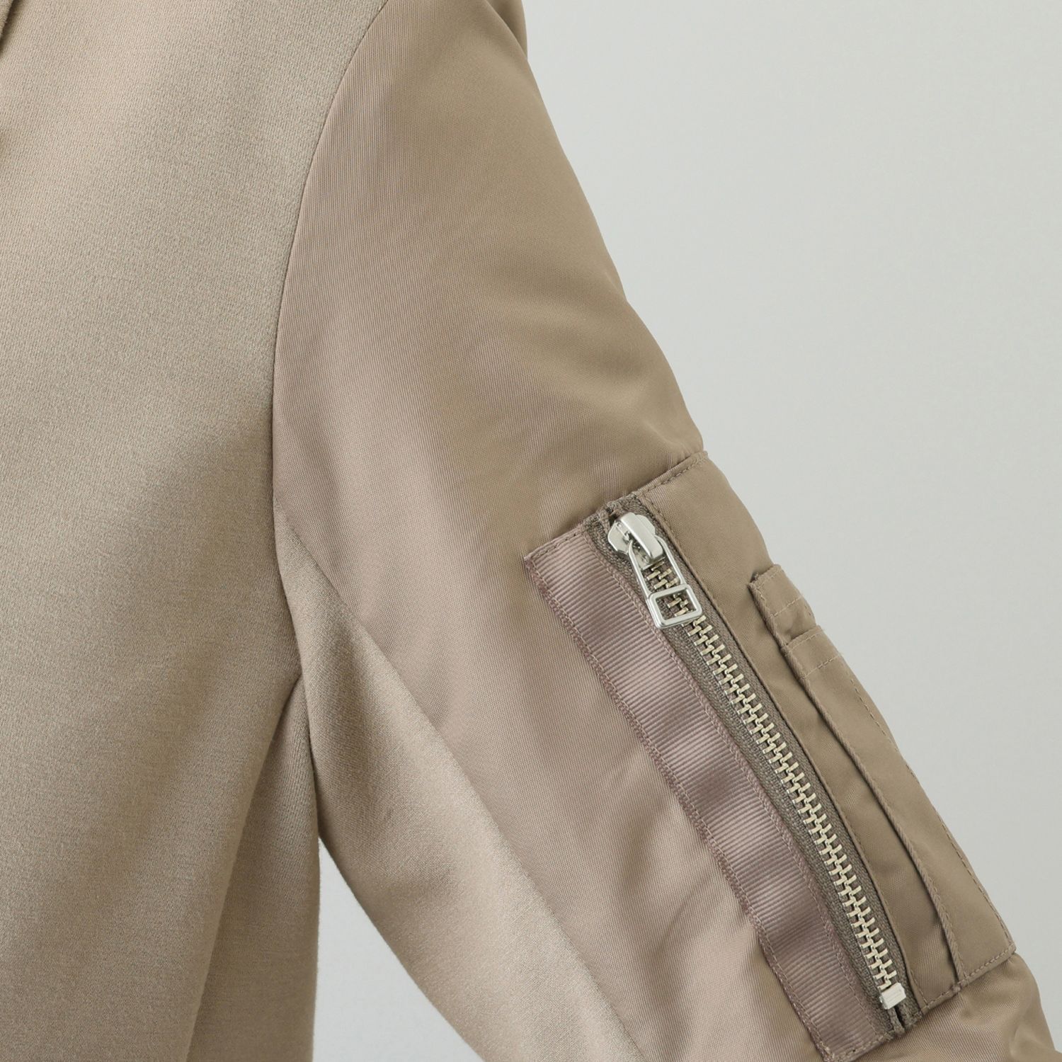 エムズ　スタイル ソフトスムース ミリタリー切替 ダブルジャケット