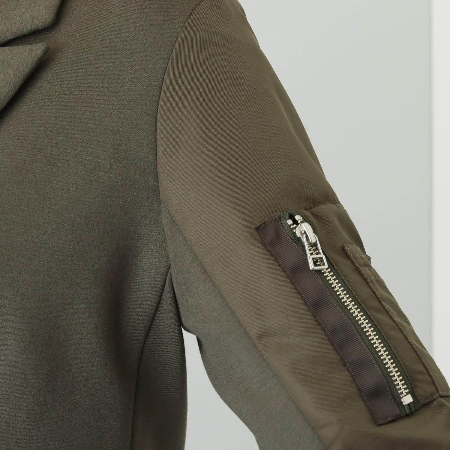 エムズ　スタイル ソフトスムース ミリタリー切替 ダブルジャケット