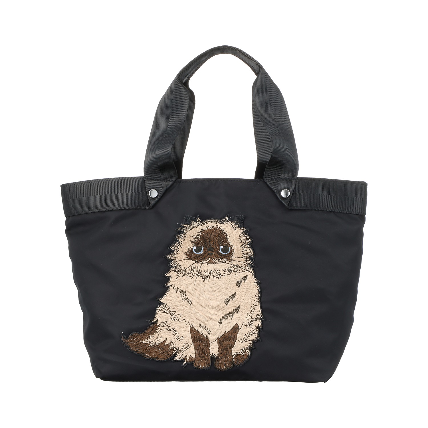 エウレ ネコ刺しゅうワッペン トートバッグ