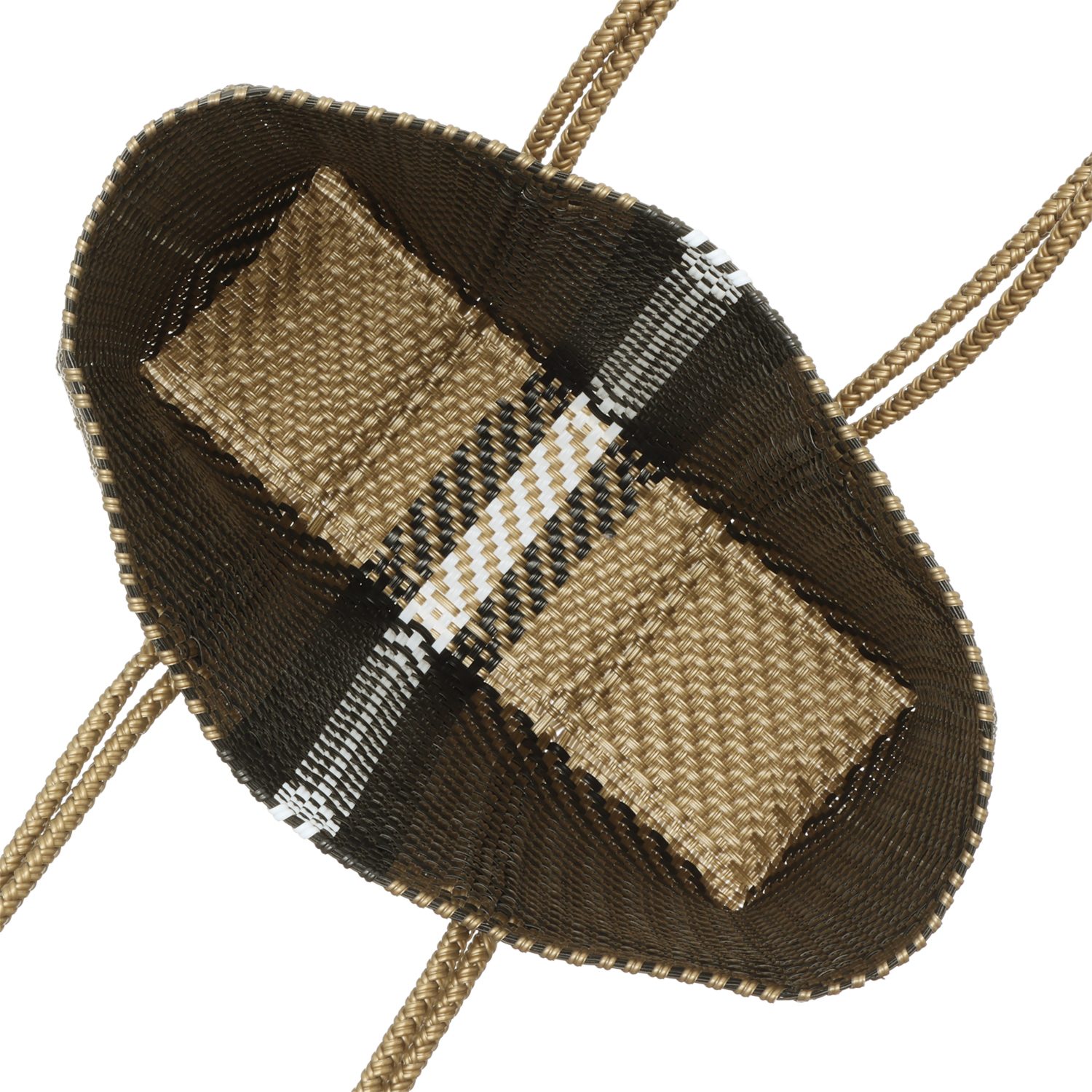 ムーンバード 手編みのメルカドバッグ ＜センターライン　Ｌ＞ 