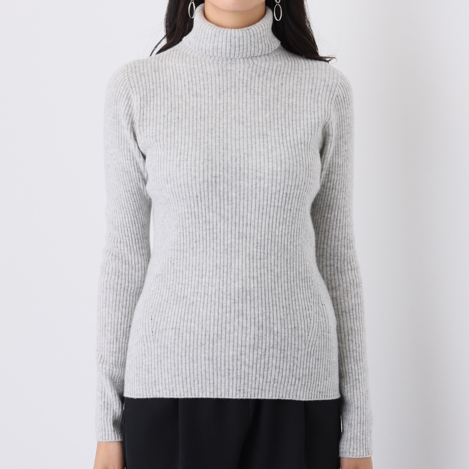 ルーエン ローズ 内モンゴル産カシミヤ リブタートルネック プルオーバー ファッション ニット セーター ルーエン ローズ通販・テレビ