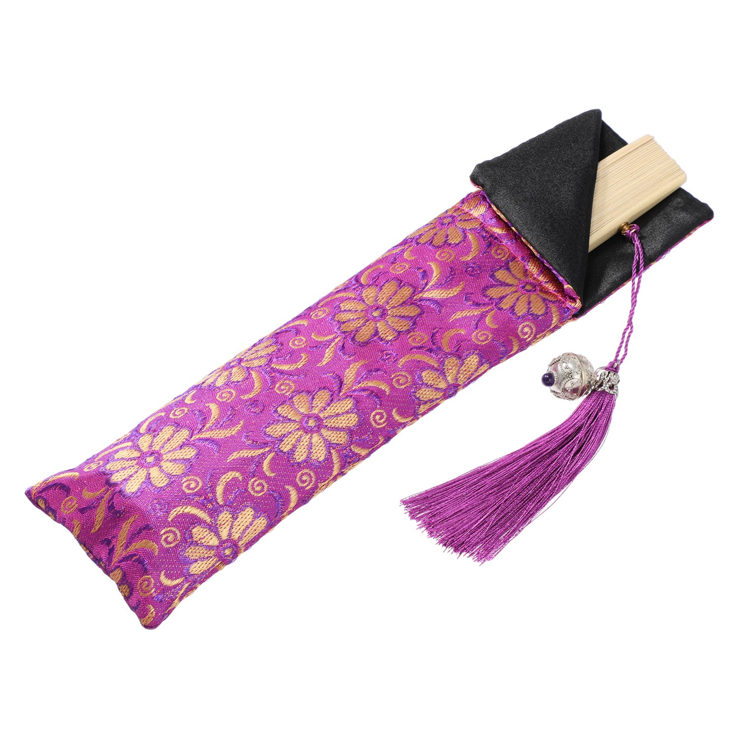 ガムランボール お扇子＜福運の風＞ 〜金財万倍・浄化・強運〜 収納ケース付