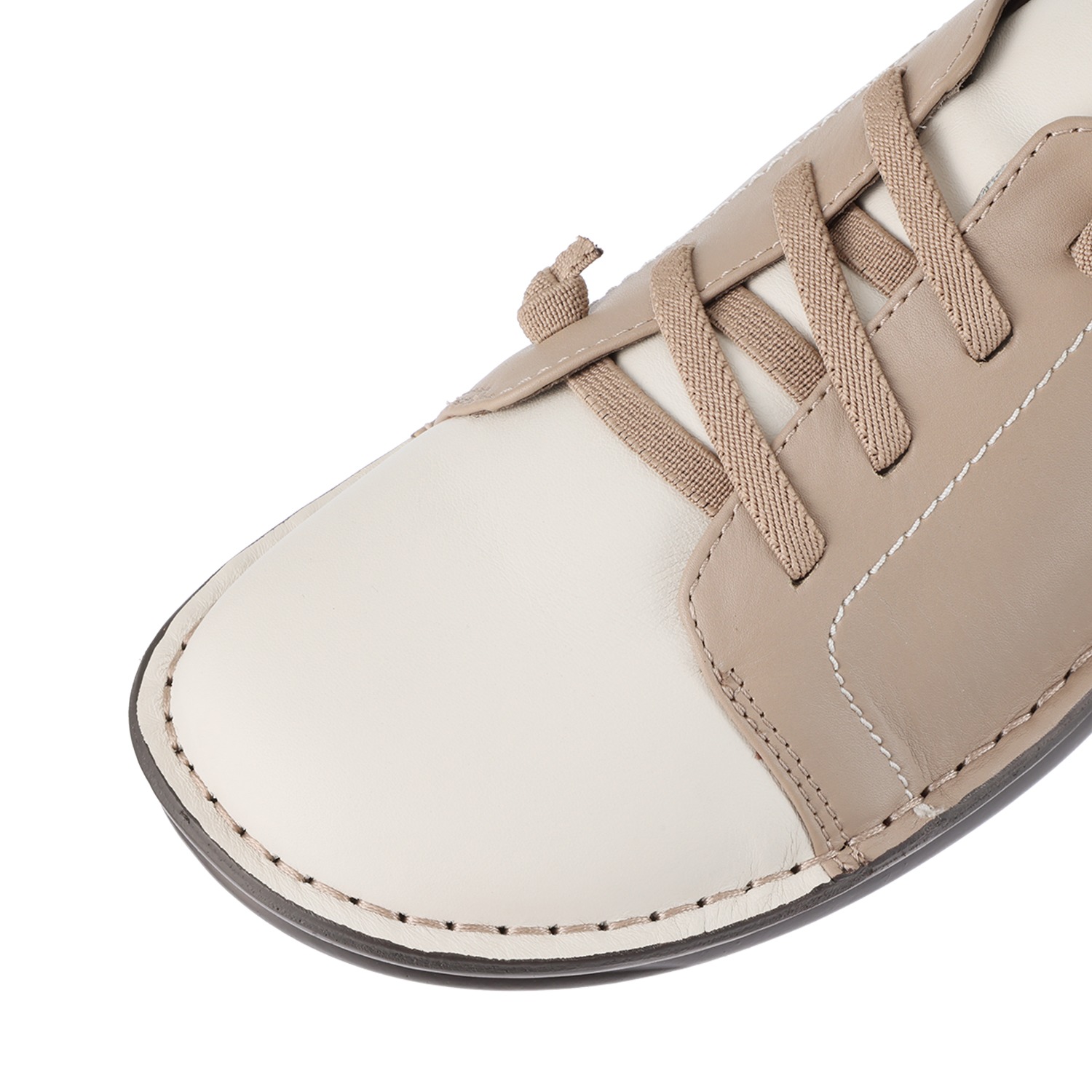 セナムーン “ＳＡＲＩ　ＳＳ” ソフト牛革 ゴム紐スリッポンシューズ 