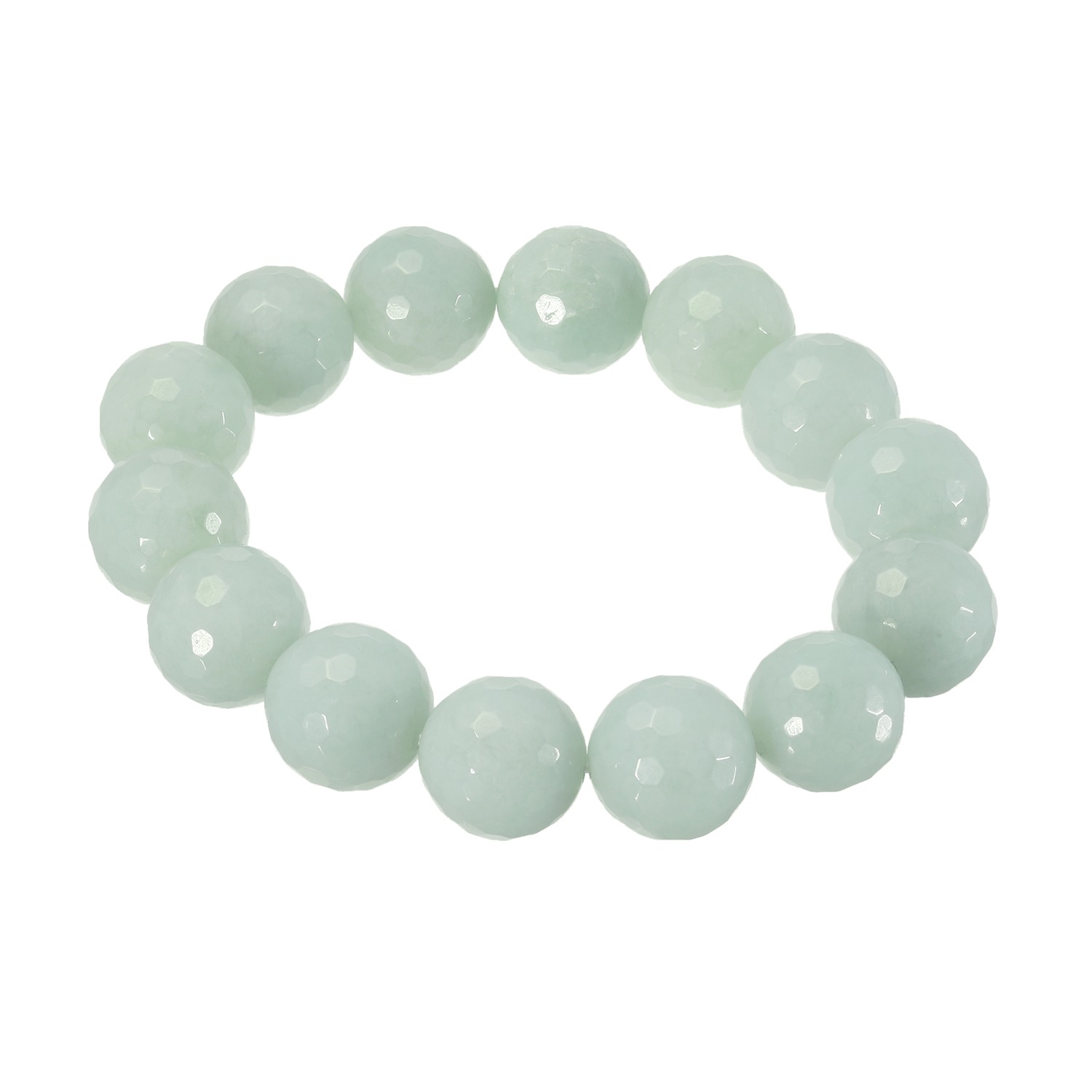 無着色本翡翠 ボリューム イラスティック ブレスレット