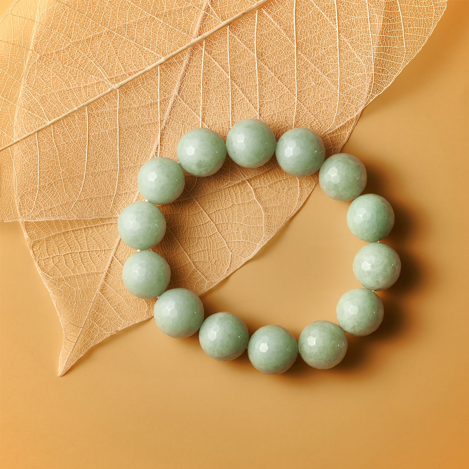 無着色本翡翠 ボリューム イラスティック ブレスレット