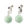 無着色本翡翠 ボリュームスウィング イヤリング／ピアス