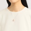 キャンディ　キカラ シルバー 大玉淡水パール １粒デザイン ロングネックレス