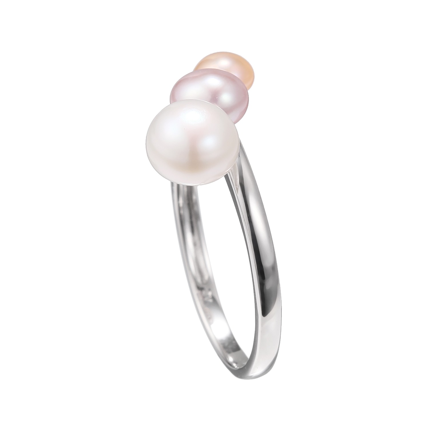 キャンディ　キカラ シルバー マルチカラー 淡水パール リング