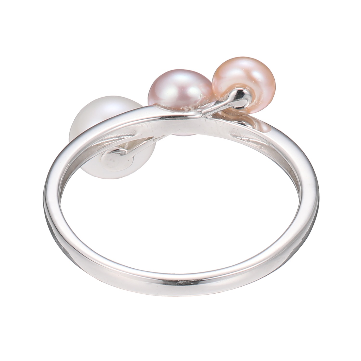 キャンディ　キカラ シルバー マルチカラー 淡水パール リング