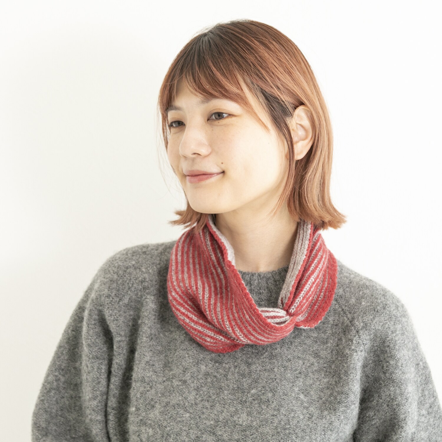 ベル・モード 日本製 タスマニア ラムウール１００％ リバーシブルヘアバンド