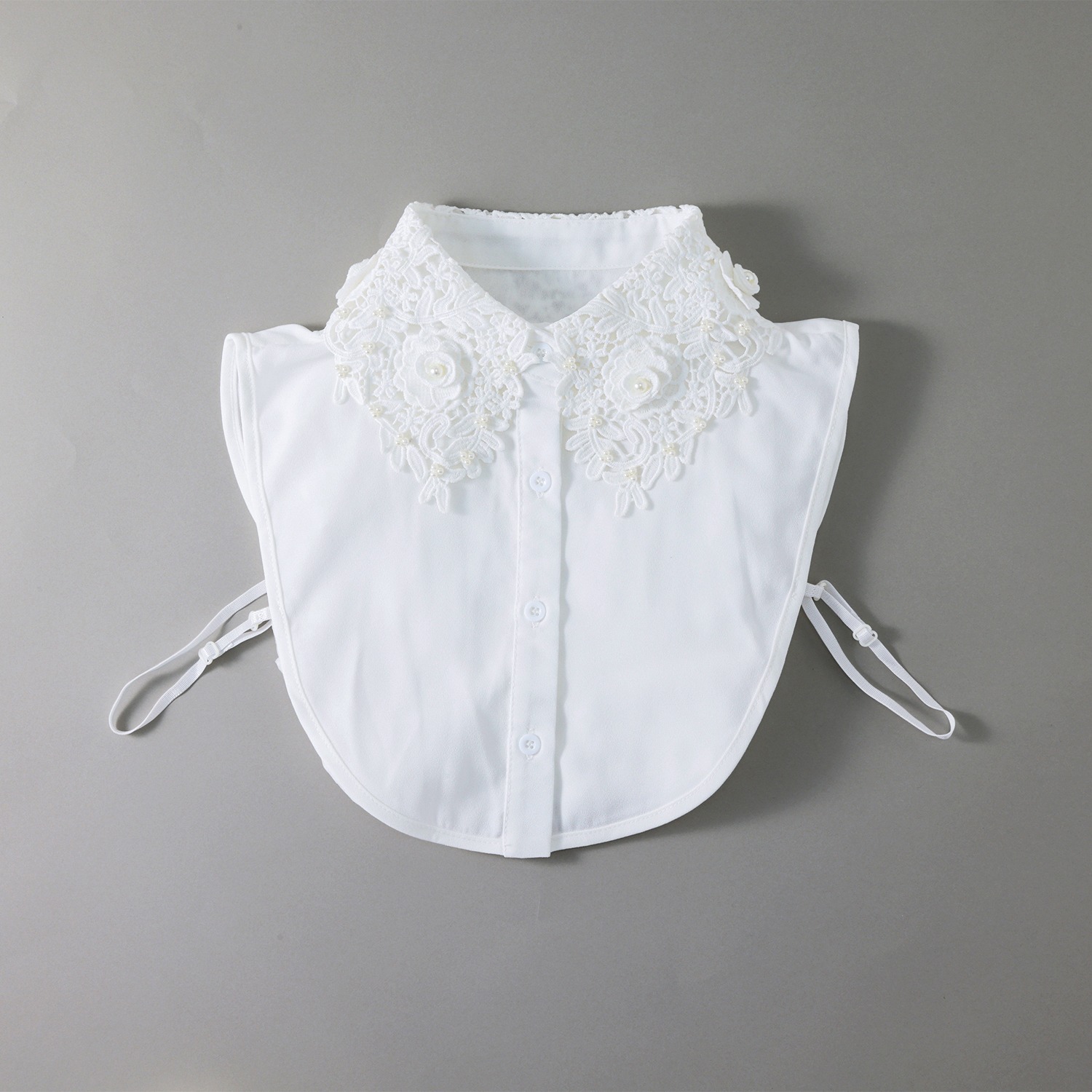 ドンナルマ 重ねて楽しむ 立体フラワーポイント レースつけ襟