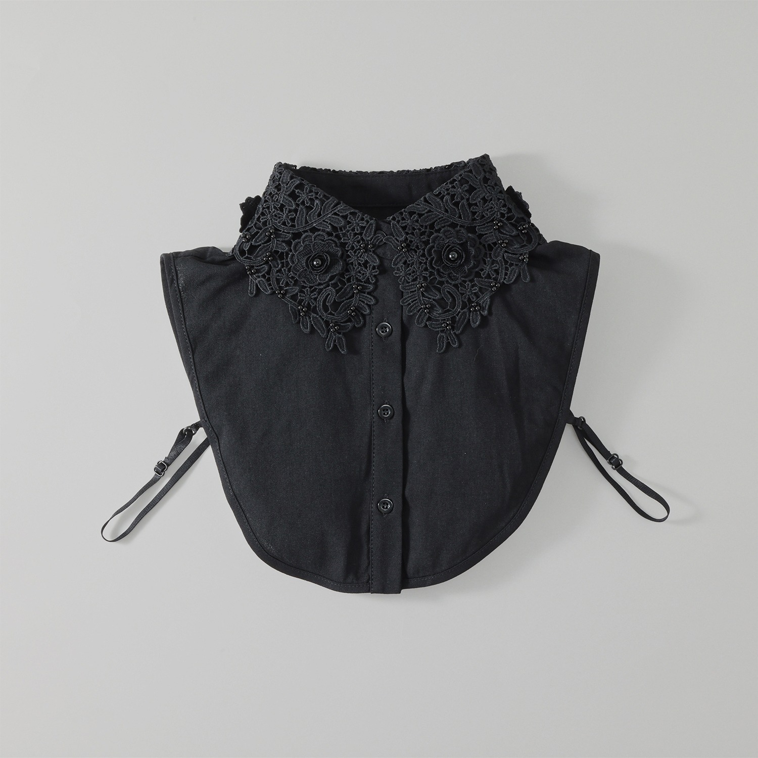 ドンナルマ 重ねて楽しむ 立体フラワーポイント レースつけ襟