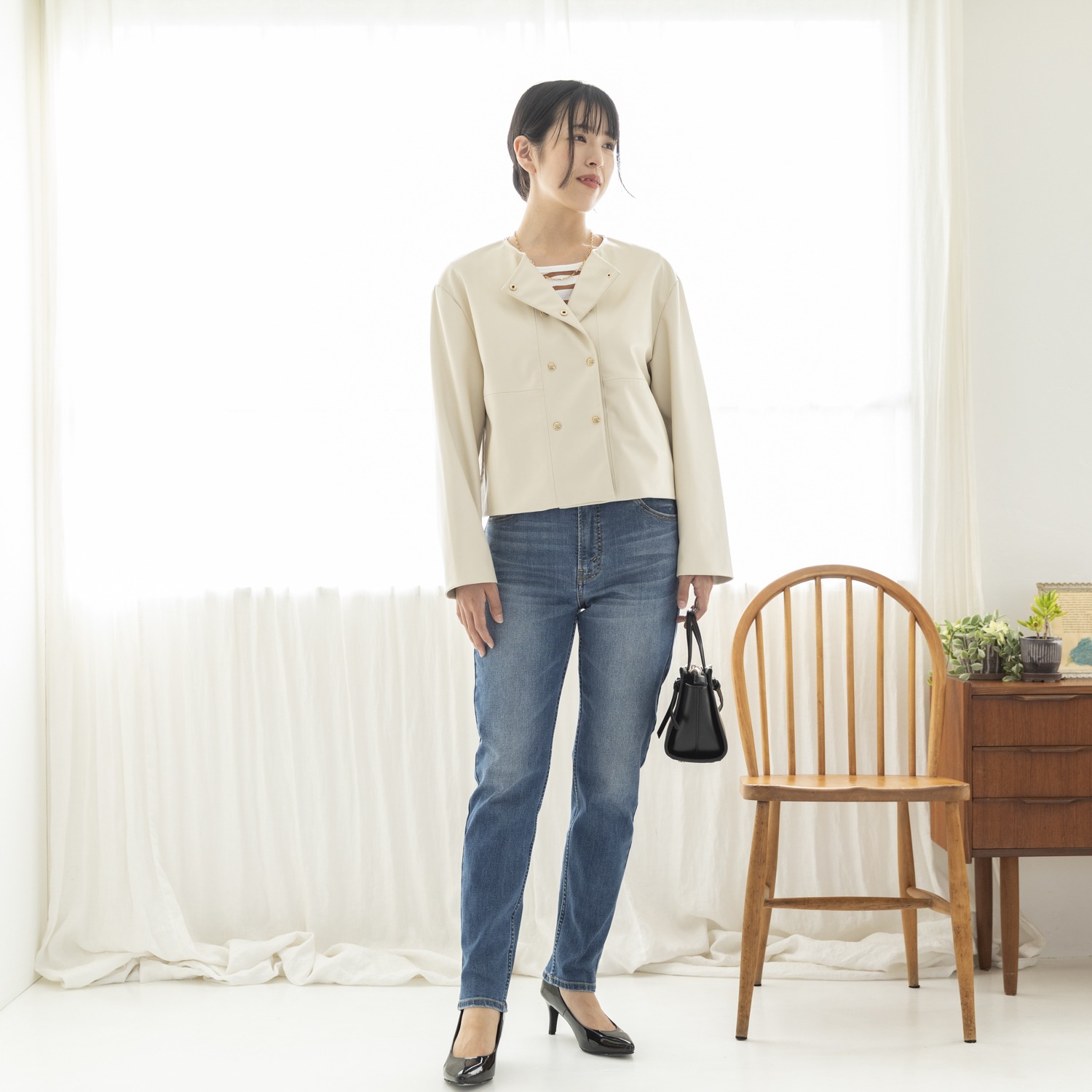 シュガーデプト ＮＥＷヴィンテージ ハイライズ サブリナ ストレッチデニムパンツ